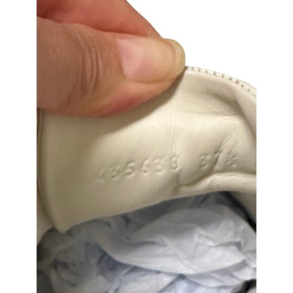 Gucci Ace Web Heart Leather Sneakers White Red Green Size 37.5 / US 7.5 - Picture 9 of 14